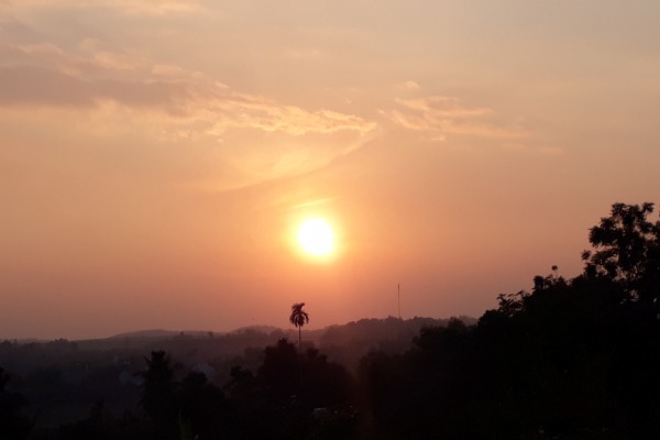 Sunset in Dong Du village